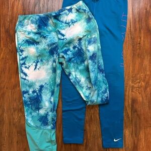 Nike Women’s Leggings Size XS Set of Two Activewear Athleisure